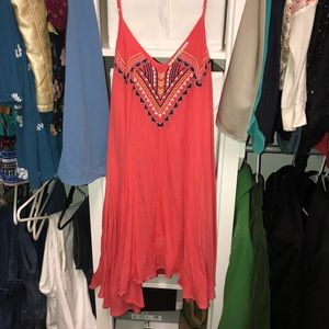 Cute orange/pink dress with cute design